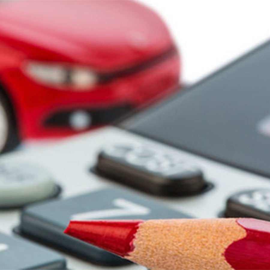 Taschenrechner und Auto