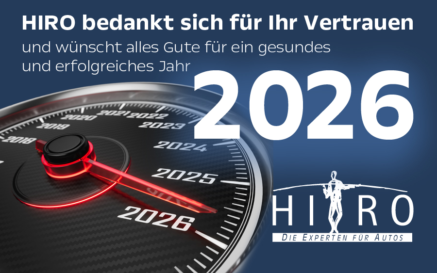 HIRO bedankt sich für Ihr Vertrauen und wünscht Ihnen ein gesundes und erfolgreiches neues Jahr.